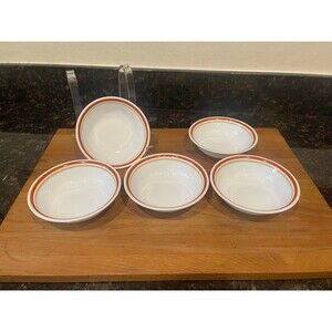 5 Corning Corelle Cinnamon Chestnut dessert bowls